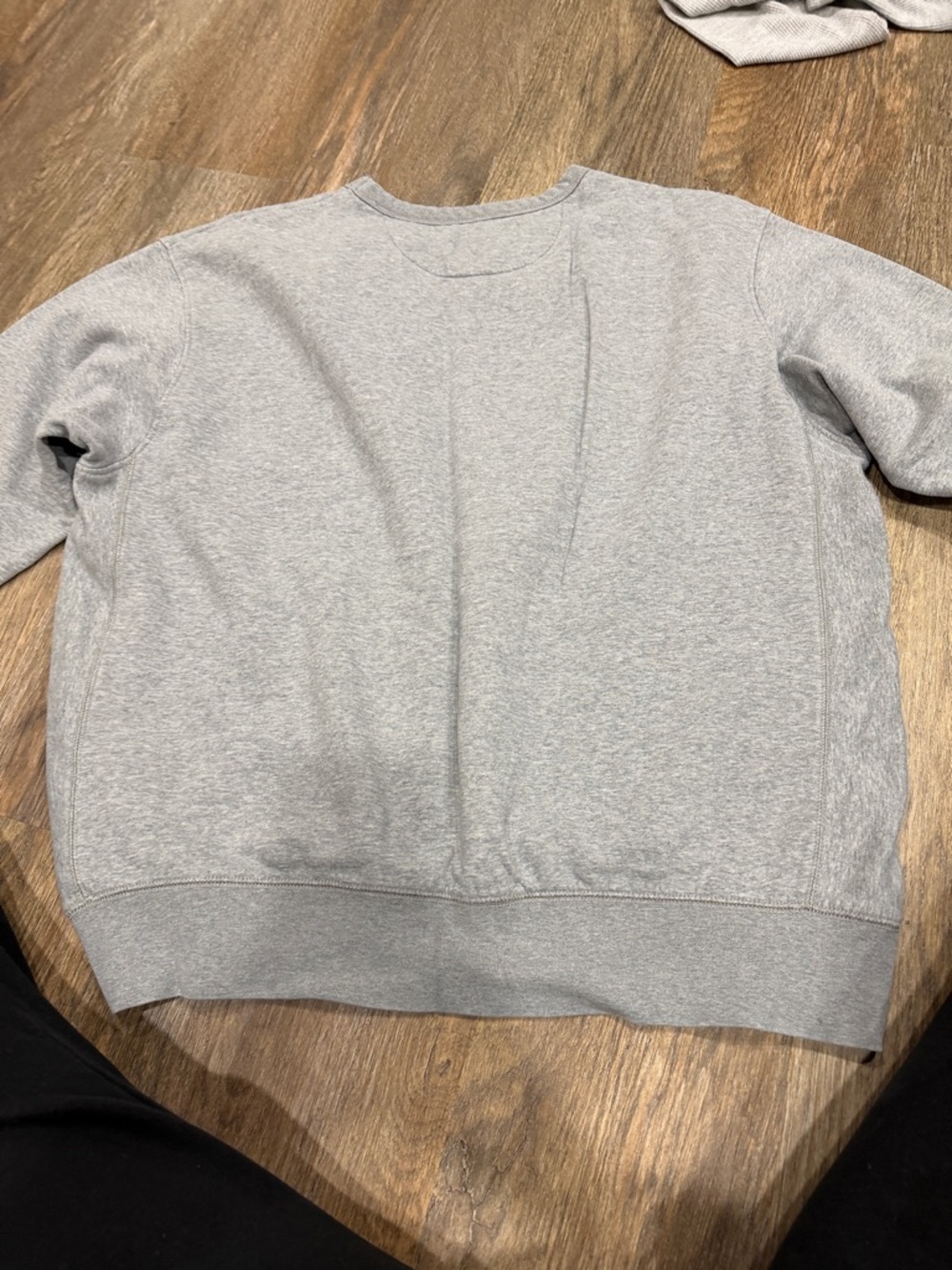 League Gray Crewneck Sweatshirt with Maroon Virginia Tech Lettering - Picture 4 of 4